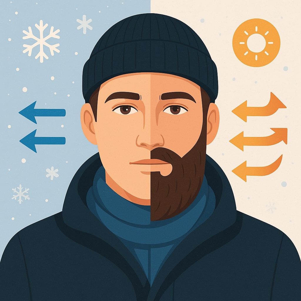 Does a beard keep your face warm?