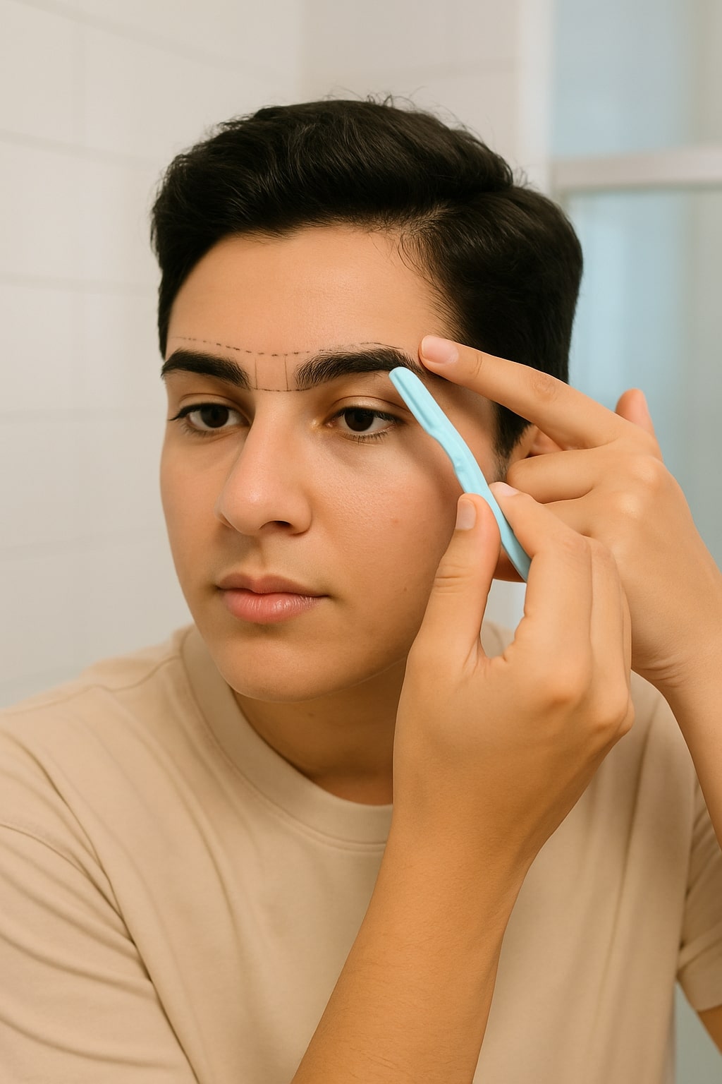 How to shave your unibrow?
