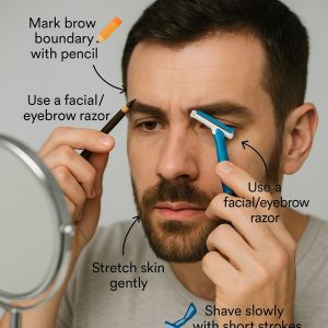 Steps to go through when shaving your unibrow